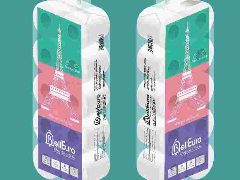 Giấy Cuộn Có Lõi Cao Cấp Bell Euro